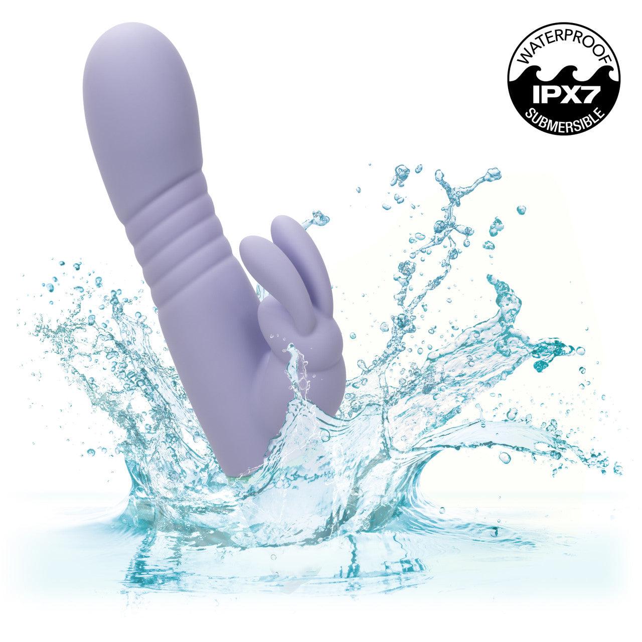 Love Bunny Thrusting Bunny Rechargeable Silicone Rabbit Vibrator - Buy At Luxury Toy X - Free 3-Day Shipping