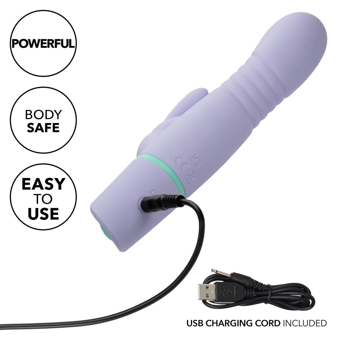 Love Bunny Thrusting Bunny Rechargeable Silicone Rabbit Vibrator - Buy At Luxury Toy X - Free 3-Day Shipping