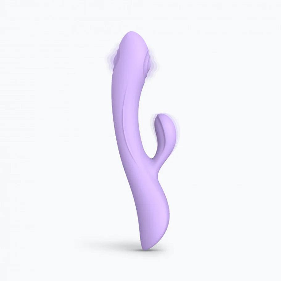 Love to Love Bunny & Clyde Rechargeable Tapping Rabbit Silicone Vibrator - Buy At Luxury Toy X - Free 3-Day Shipping