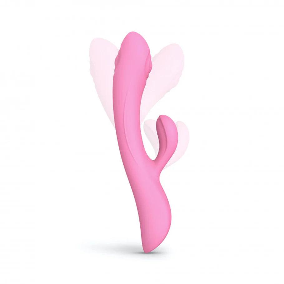 Love to Love Bunny & Clyde Rechargeable Tapping Rabbit Silicone Vibrator - Buy At Luxury Toy X - Free 3-Day Shipping