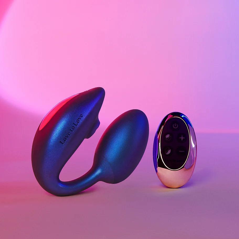 Love to Love Wonderlover Rechargeable Silicone Dual Vibrator with Remote - Buy At Luxury Toy X - Free 3-Day Shipping