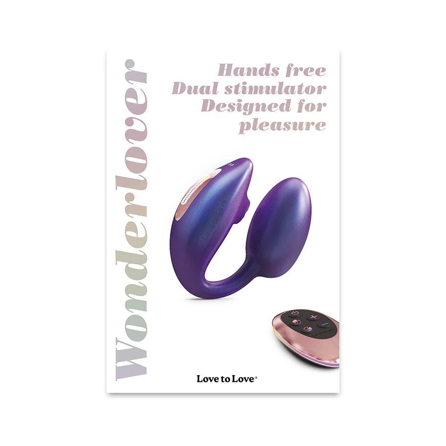 Love to Love Wonderlover Rechargeable Silicone Dual Vibrator with Remote - Buy At Luxury Toy X - Free 3-Day Shipping
