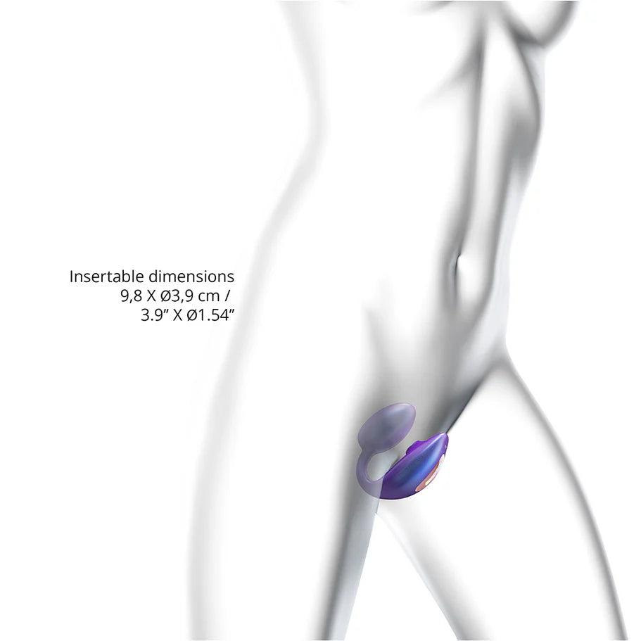 Love to Love Wonderlover Rechargeable Silicone Dual Vibrator with Remote - Buy At Luxury Toy X - Free 3-Day Shipping