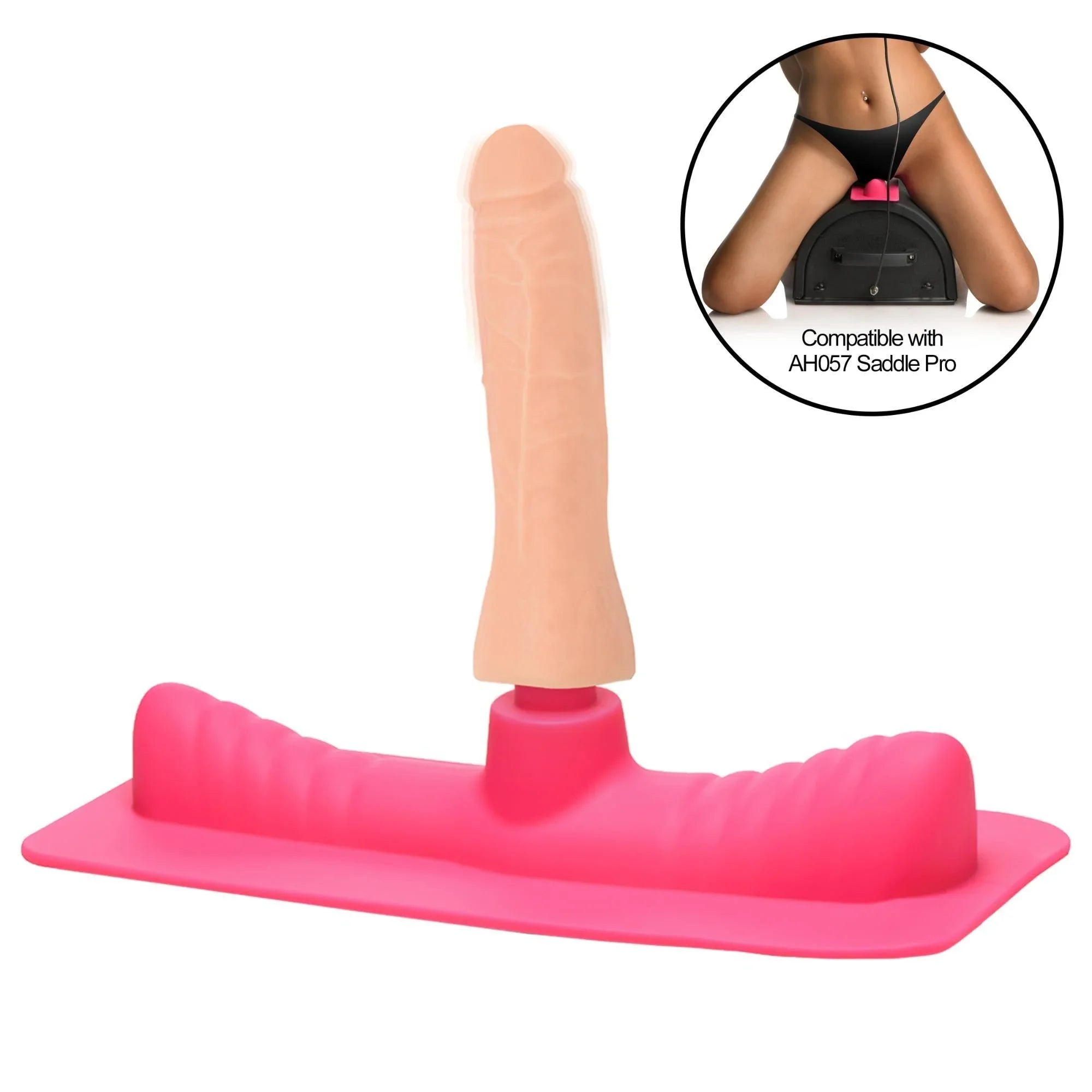 LoveBotz Saddle Adapter with Silicone Dildo - Buy At Luxury Toy X - Free 3-Day Shipping