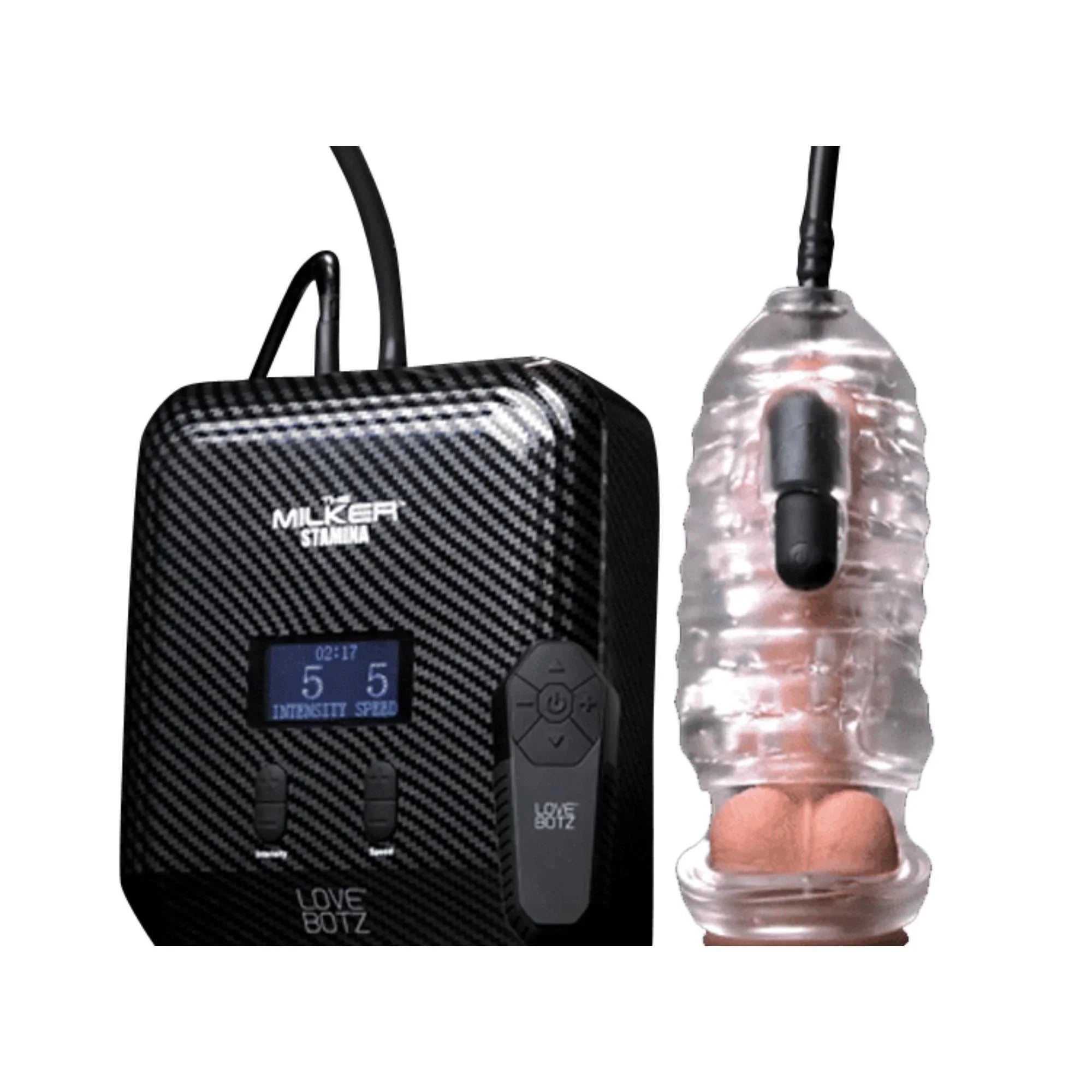 Lovebotz The Milker Max Edition Rechargeable Thrusting & Vibrating Masturbator With Remote - Buy At Luxury Toy X - Free 3-Day Shipping