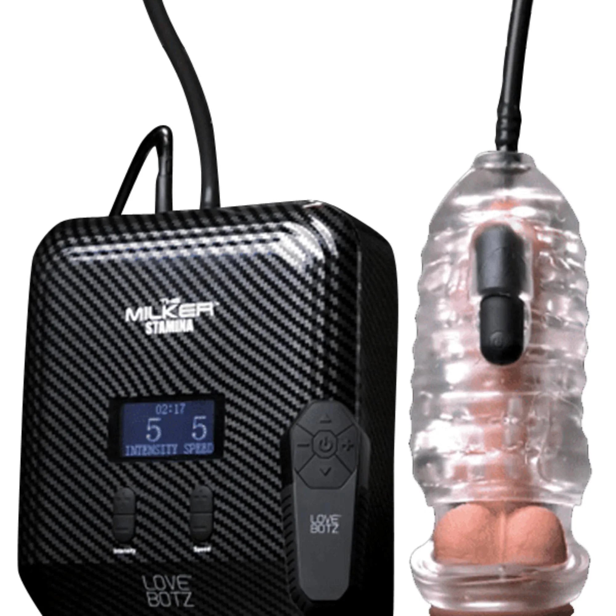 Lovebotz The Milker Max Edition Rechargeable Thrusting & Vibrating Masturbator With Remote - Buy At Luxury Toy X - Free 3-Day Shipping