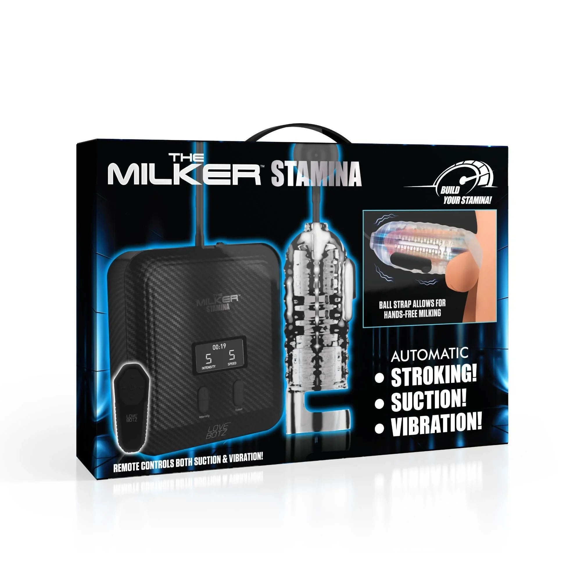 Lovebotz The Milker Max Edition Rechargeable Thrusting & Vibrating Masturbator With Remote - Buy At Luxury Toy X - Free 3-Day Shipping