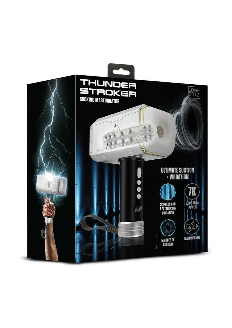 LoveBotz Thunder Rechargeable Stroker Sucking Masturbator - Buy At Luxury Toy X - Free 3-Day Shipping