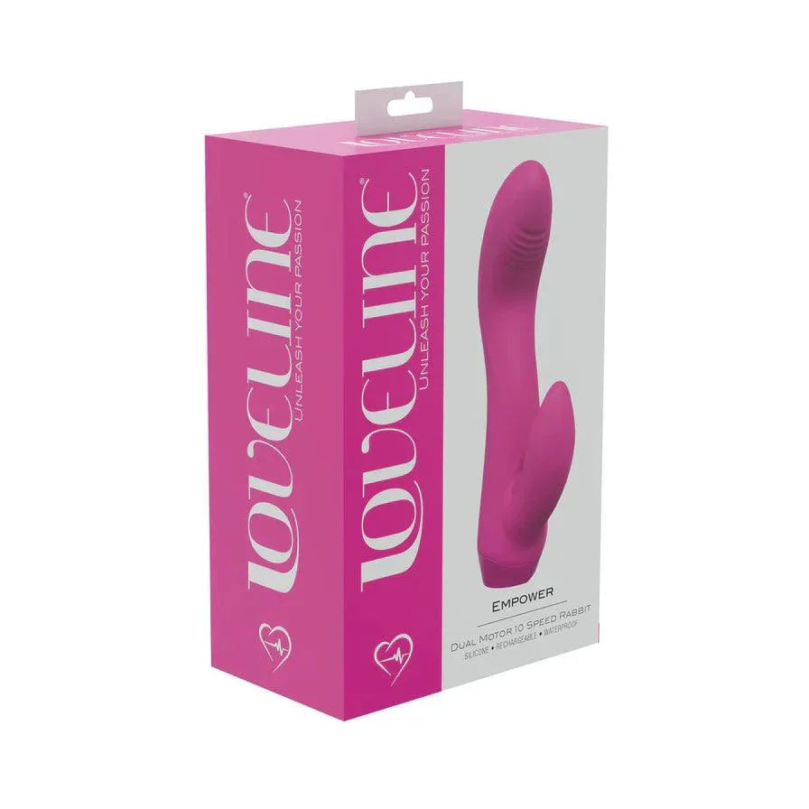 LoveLine Empower Rechargeable Dual Motor 10 Speed Rabbit Vibrator - Buy At Luxury Toy X - Free 3-Day Shipping