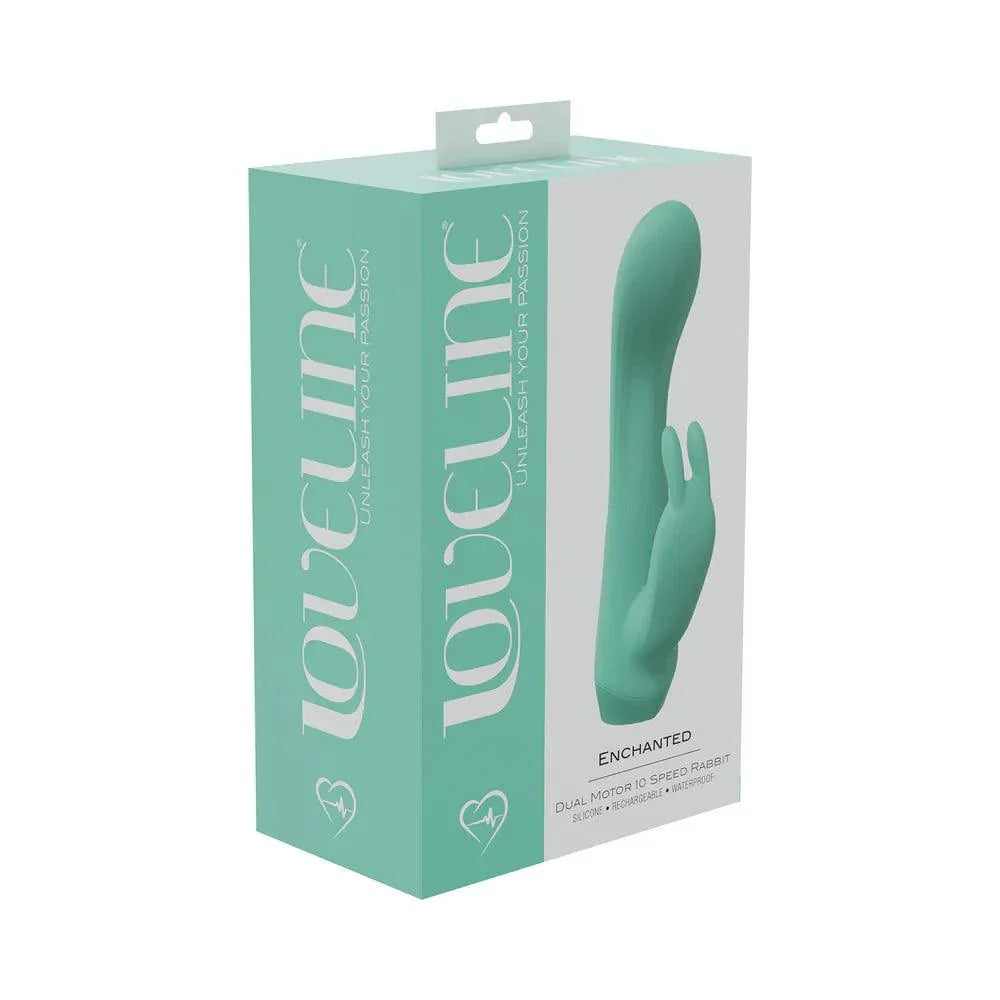 LoveLine Enchanted Dual Motor 10 Speed Rabbit Silicone Rechargeable Waterproof - Buy At Luxury Toy X - Free 3-Day Shipping