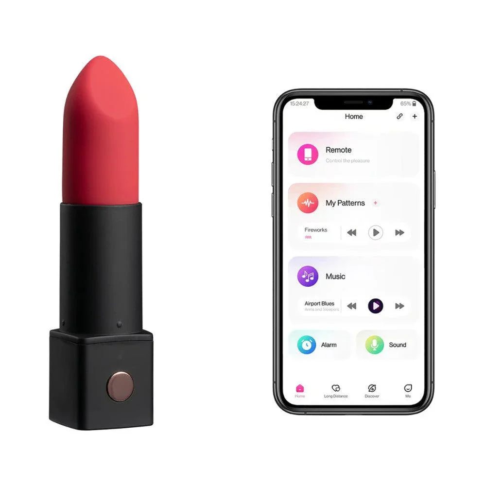 Lovense Exomoon Bluetooth Mini Lipstick Vibrator - Buy At Luxury Toy X - Free 3-Day Shipping