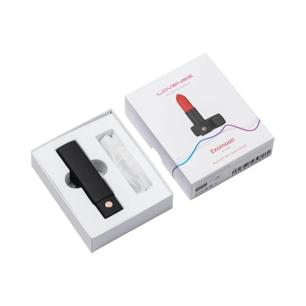 Lovense Exomoon Bluetooth Mini Lipstick Vibrator - Buy At Luxury Toy X - Free 3-Day Shipping