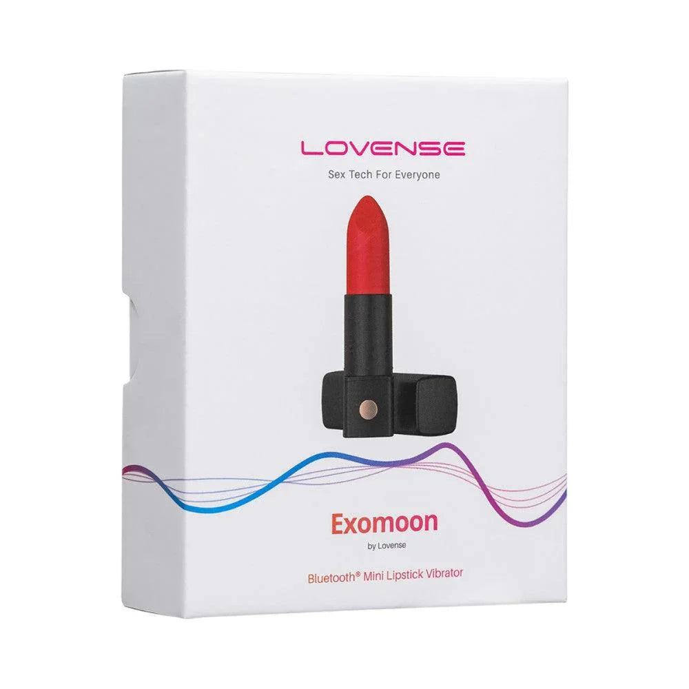 Lovense Exomoon Bluetooth Mini Lipstick Vibrator - Buy At Luxury Toy X - Free 3-Day Shipping