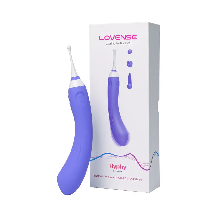 Lovense Hyphy Bluetooth Remote-Controlled Dual-End Vibrator Clitoral a Lovense Hyphy Bluetooth Remote-Controlled Dual-End Vibrator Clitoral a