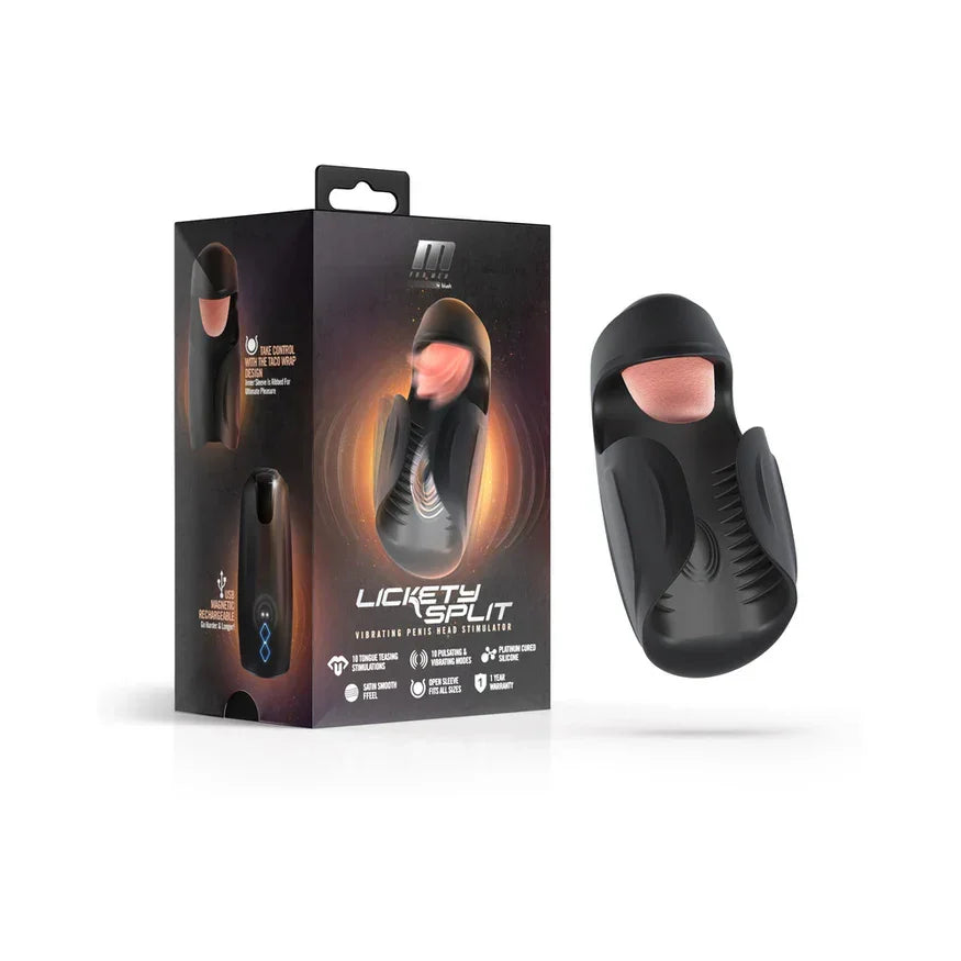 M For Men Lickety Split Rechargeable Vibrating Penis Head Stimulator M For Men Lickety Split Rechargeable Vibrating Penis Head Stimulator