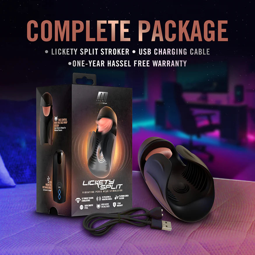 M For Men Lickety Split Rechargeable Vibrating Penis Head Stimulator - Buy At Luxury Toy X - Free 3-Day Shipping