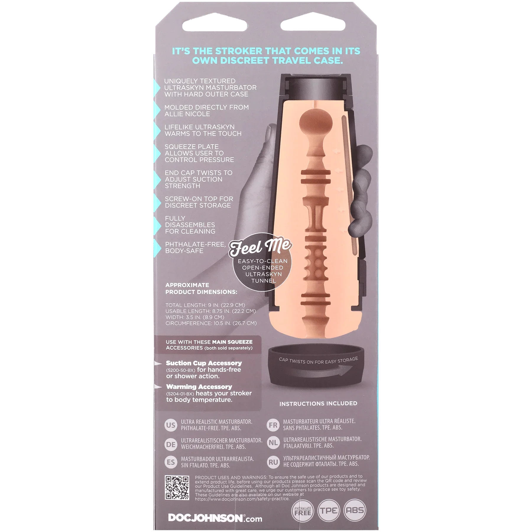 Main Squeeze Allie Nicole ULTRASKYN Stroker - Buy At Luxury Toy X - Free 3-Day Shipping