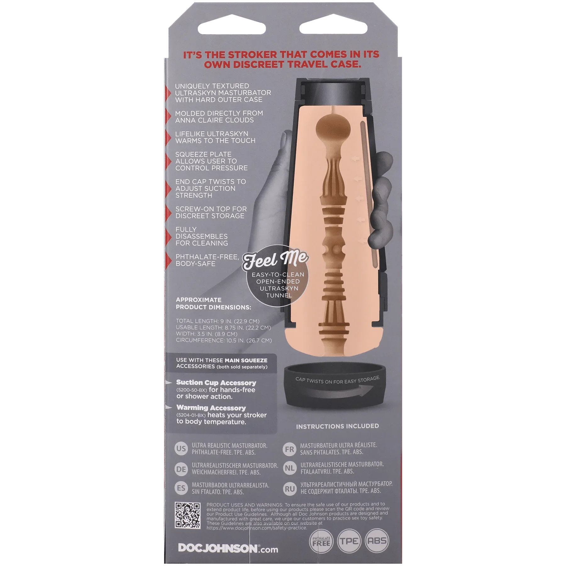 Main Squeeze Anna Claire Clouds ULTRASKYN Stroker - Buy At Luxury Toy X - Free 3-Day Shipping