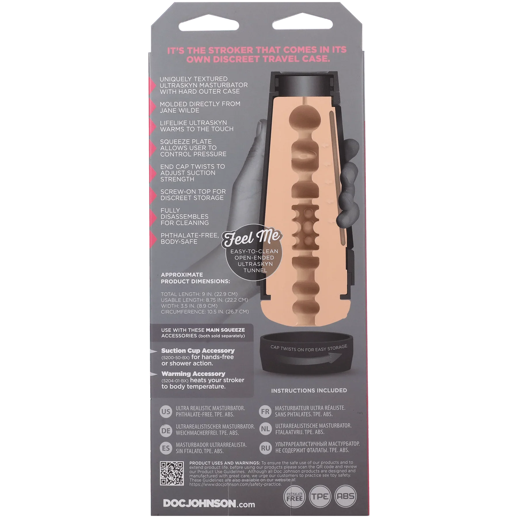 Main Squeeze Jane Wilde ULTRASKYN Stroker - Buy At Luxury Toy X - Free 3-Day Shipping