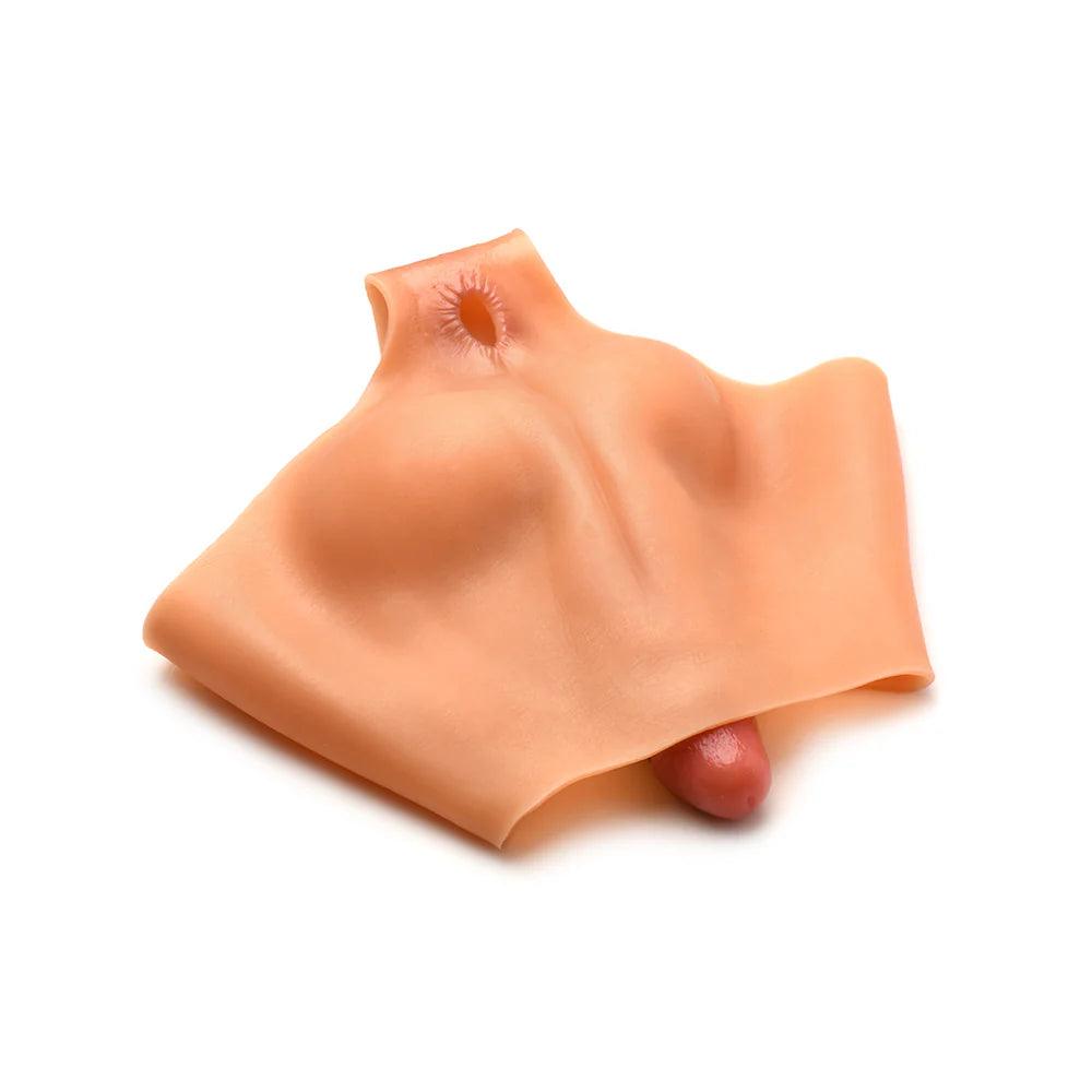 Master Series Boner Brief Penis Panties with Posable Dildo - Vanilla - Buy At Luxury Toy X - Free 3-Day Shipping