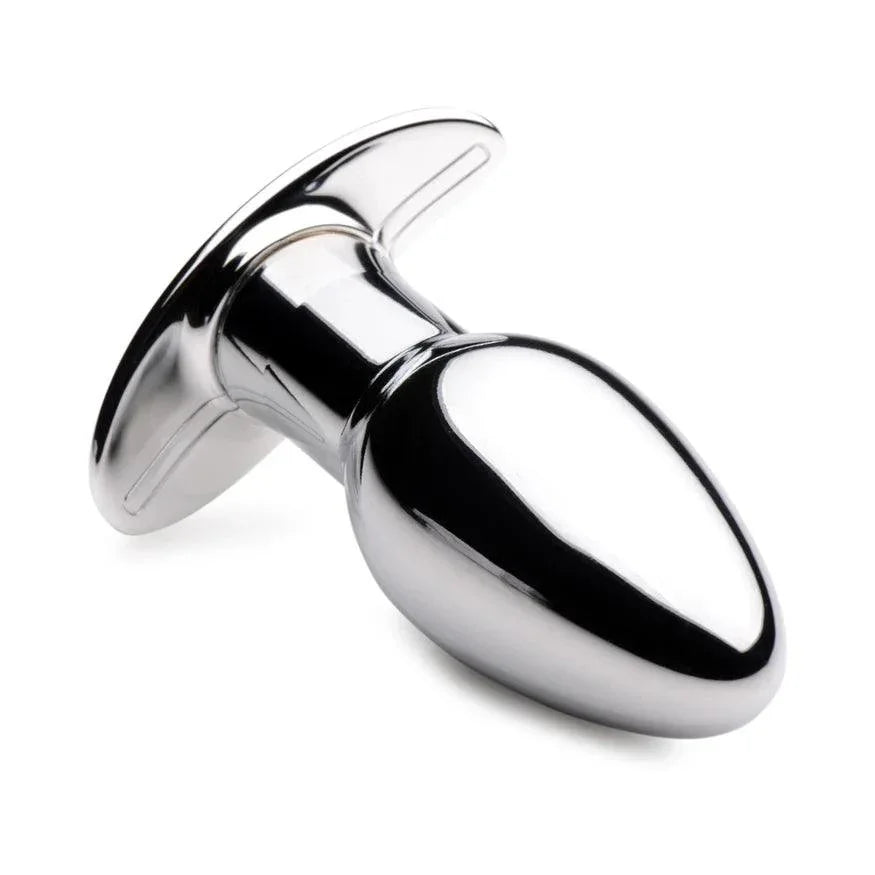 Master Series Chrome Blast 7X Rechargeable Anal Plug with Remote Control - Small - Buy At Luxury Toy X - Free 3-Day Shipping