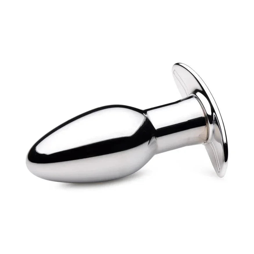 Master Series Chrome Blast 7X Rechargeable Anal Plug with Remote Control - Small - Buy At Luxury Toy X - Free 3-Day Shipping