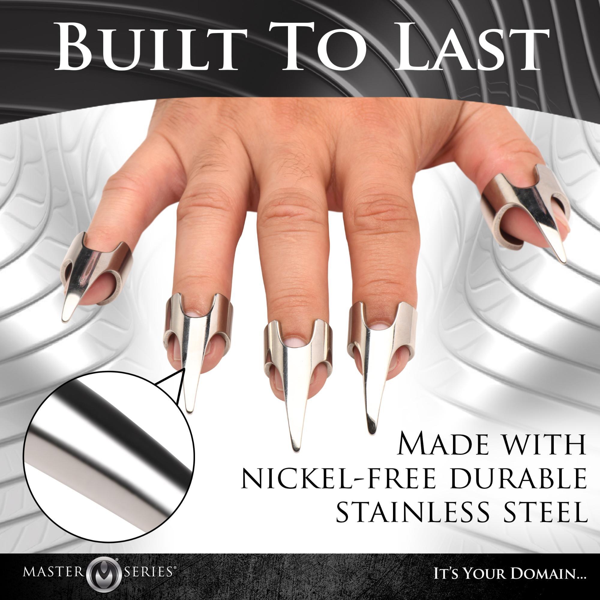 Master Series Clawed Sensation Stainless Steel Play Rings (5 Piece) - Buy At Luxury Toy X - Free 3-Day Shipping