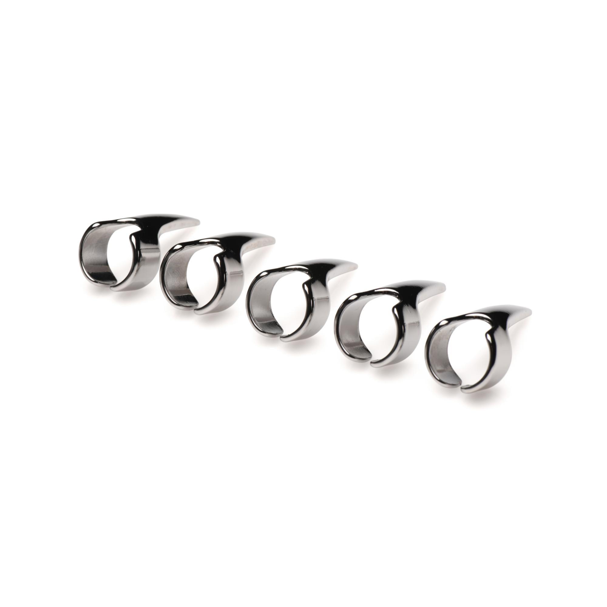 Master Series Clawed Sensation Stainless Steel Play Rings (5 Piece) - Buy At Luxury Toy X - Free 3-Day Shipping
