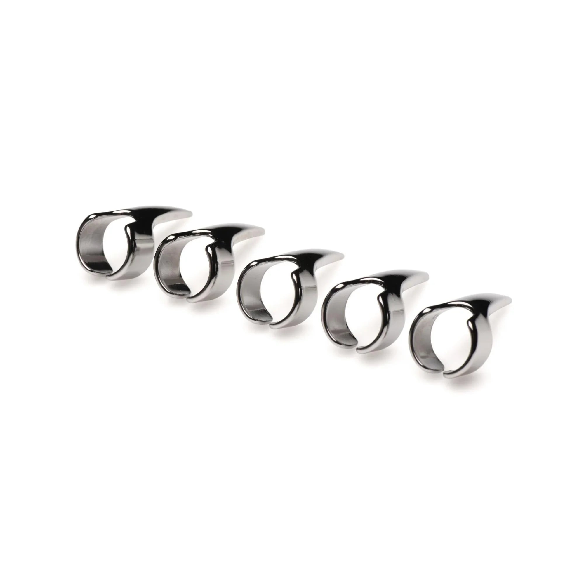 Master Series Clawed Sensation Stainless Steel Play Rings (5 Piece) - Buy At Luxury Toy X - Free 3-Day Shipping