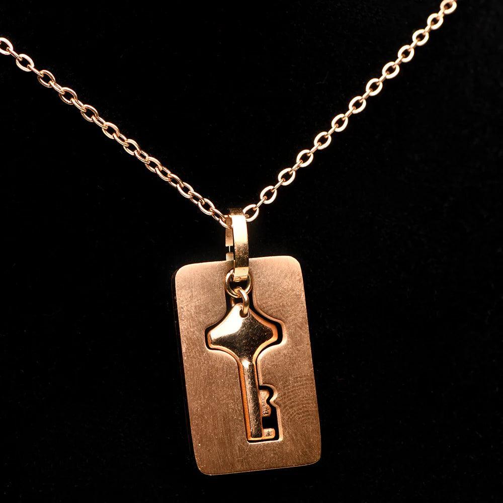 Master Series Cuffed Locking Bracelet & Key Necklace - Buy At Luxury Toy X - Free 3-Day Shipping