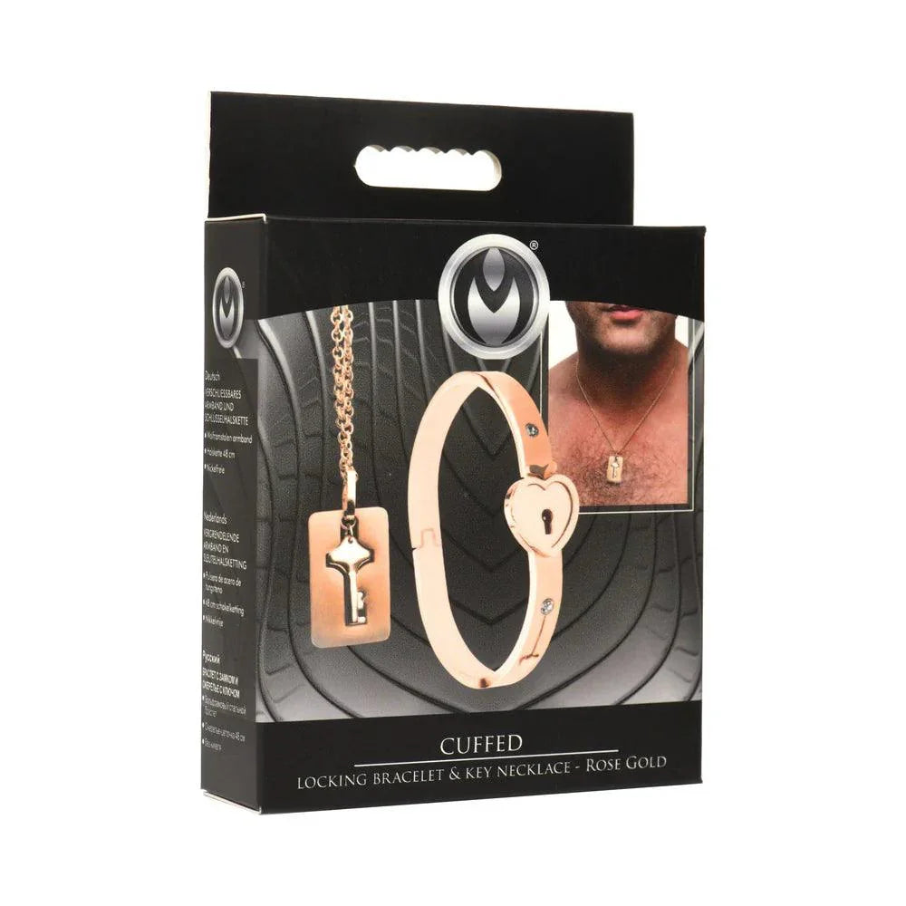 Master Series Cuffed Locking Bracelet & Key Necklace - Buy At Luxury Toy X - Free 3-Day Shipping