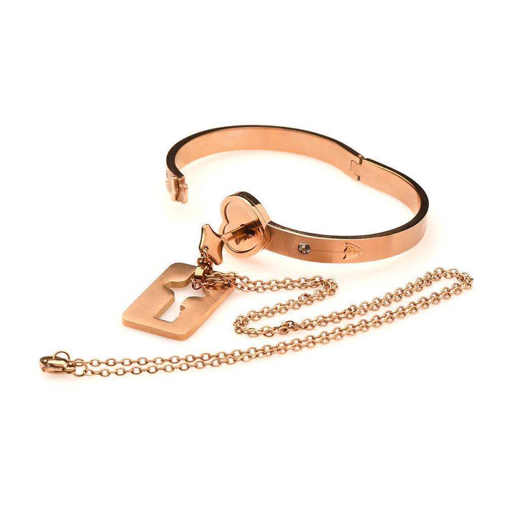 Master Series Cuffed Locking Bracelet & Key Necklace - Buy At Luxury Toy X - Free 3-Day Shipping