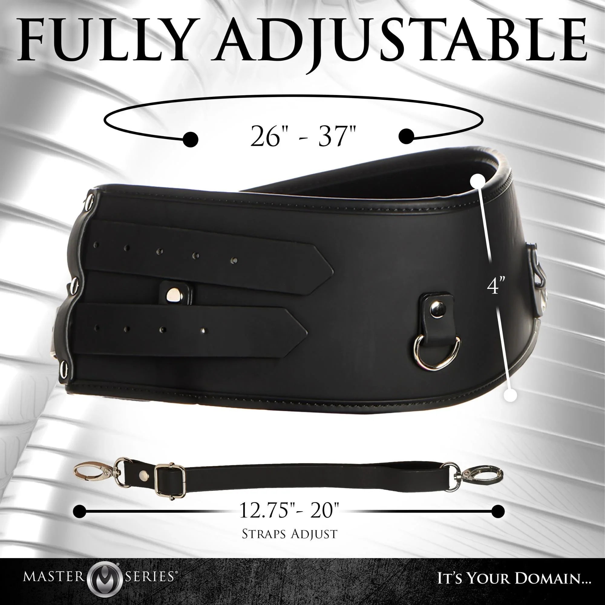 Master Series Forced Orgasm Saddle Straps Orgasm Belt for Saddle Pro Machine - Buy At Luxury Toy X - Free 3-Day Shipping