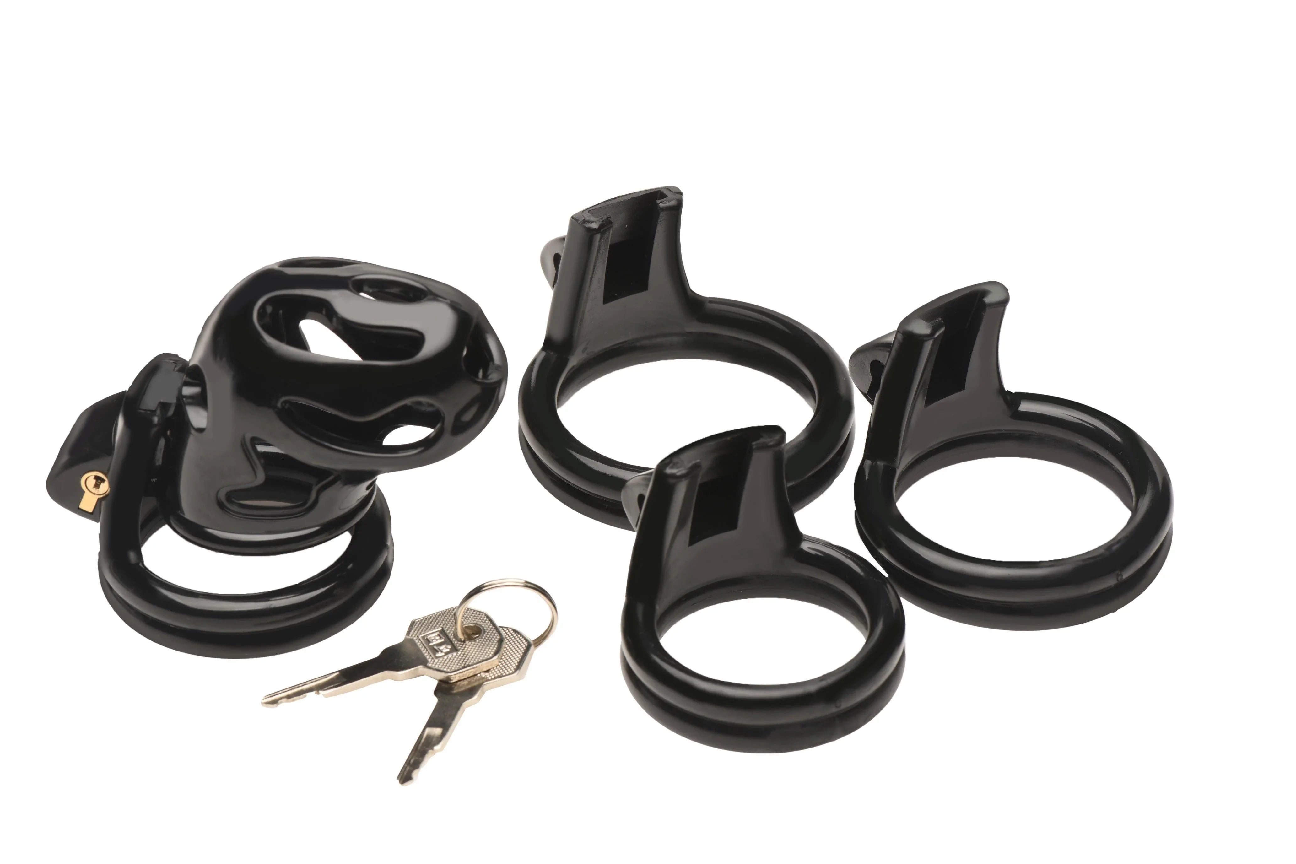 Master Series Hard Stop Double Ring Chastity Cage - Buy At Luxury Toy X - Free 3-Day Shipping