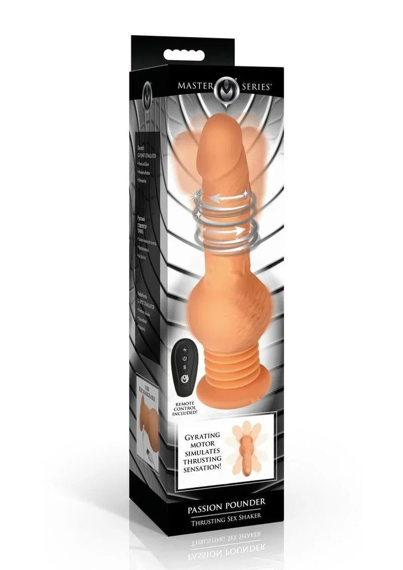 Master Series Passion Pounder Thrusting Sex Shaker Rechargeable Silicone Vibrator - Buy At Luxury Toy X - Free 3-Day Shipping