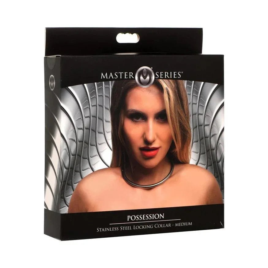 Master Series - Possession Stainless Steel Locking Collar - Medium - Buy At Luxury Toy X - Free 3-Day Shipping