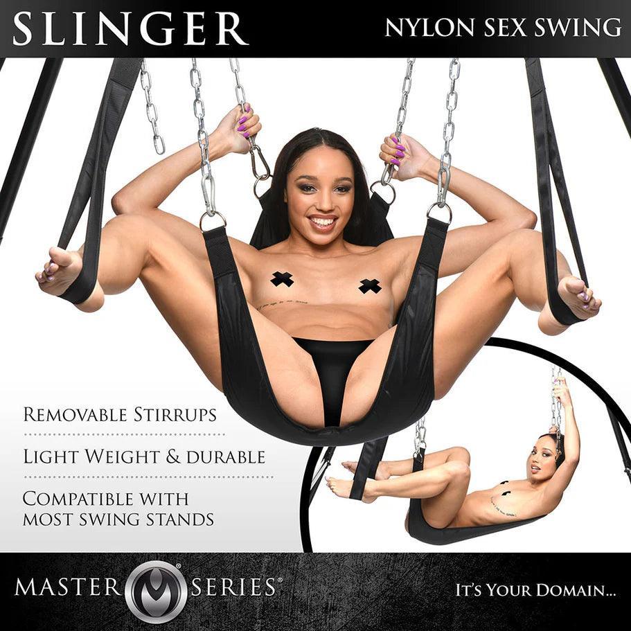 Master Series Slinger Nylon Sex Sling - Buy At Luxury Toy X - Free 3-Day Shipping