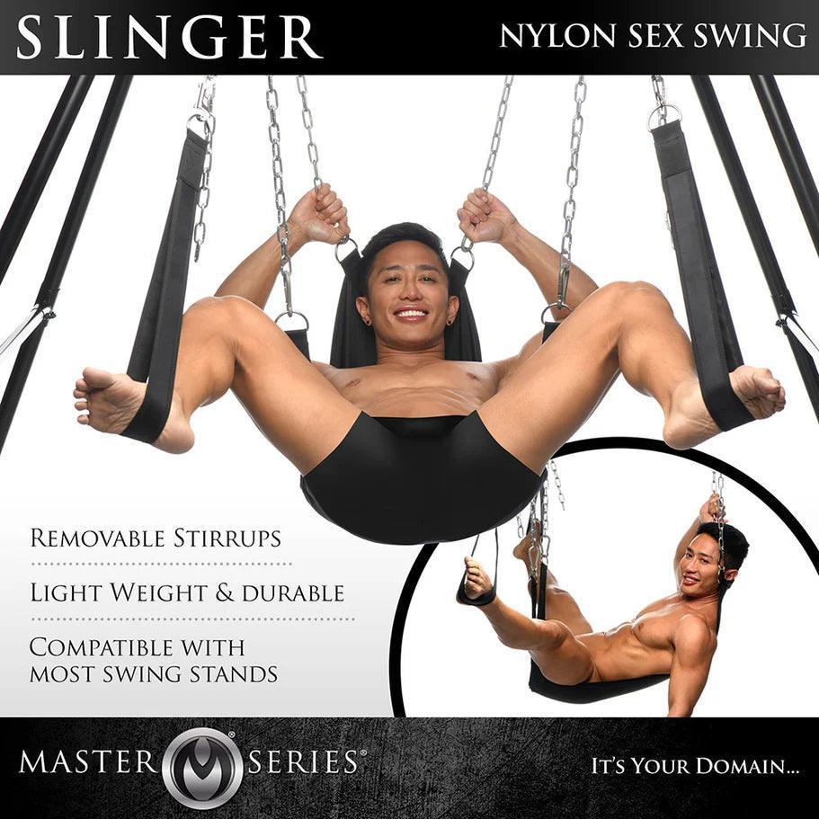 Master Series Slinger Nylon Sex Sling - Buy At Luxury Toy X - Free 3-Day Shipping