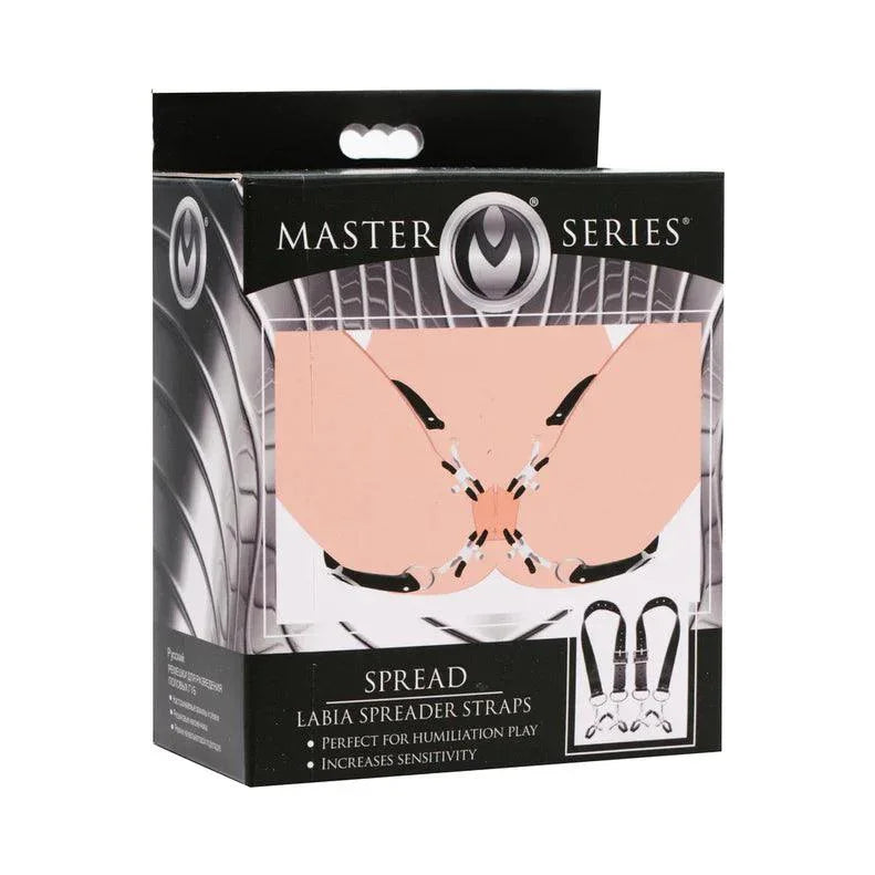 Master Series Spread Labia Spreader Straps with Clitoral Clamps - Buy At Luxury Toy X - Free 3-Day Shipping