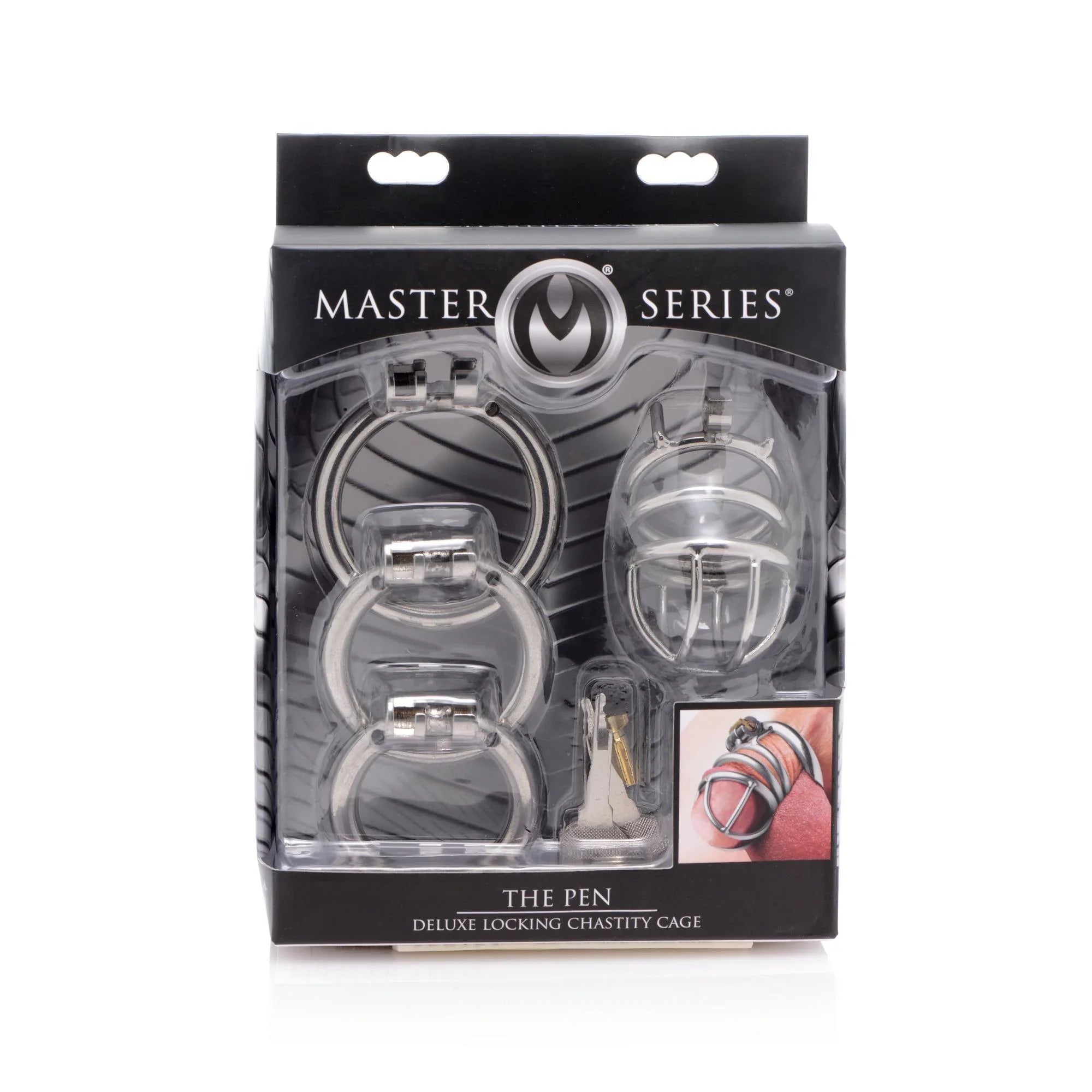 Master Series The Pen Deluxe Locking Chastity Cage - Buy At Luxury Toy X - Free 3-Day Shipping