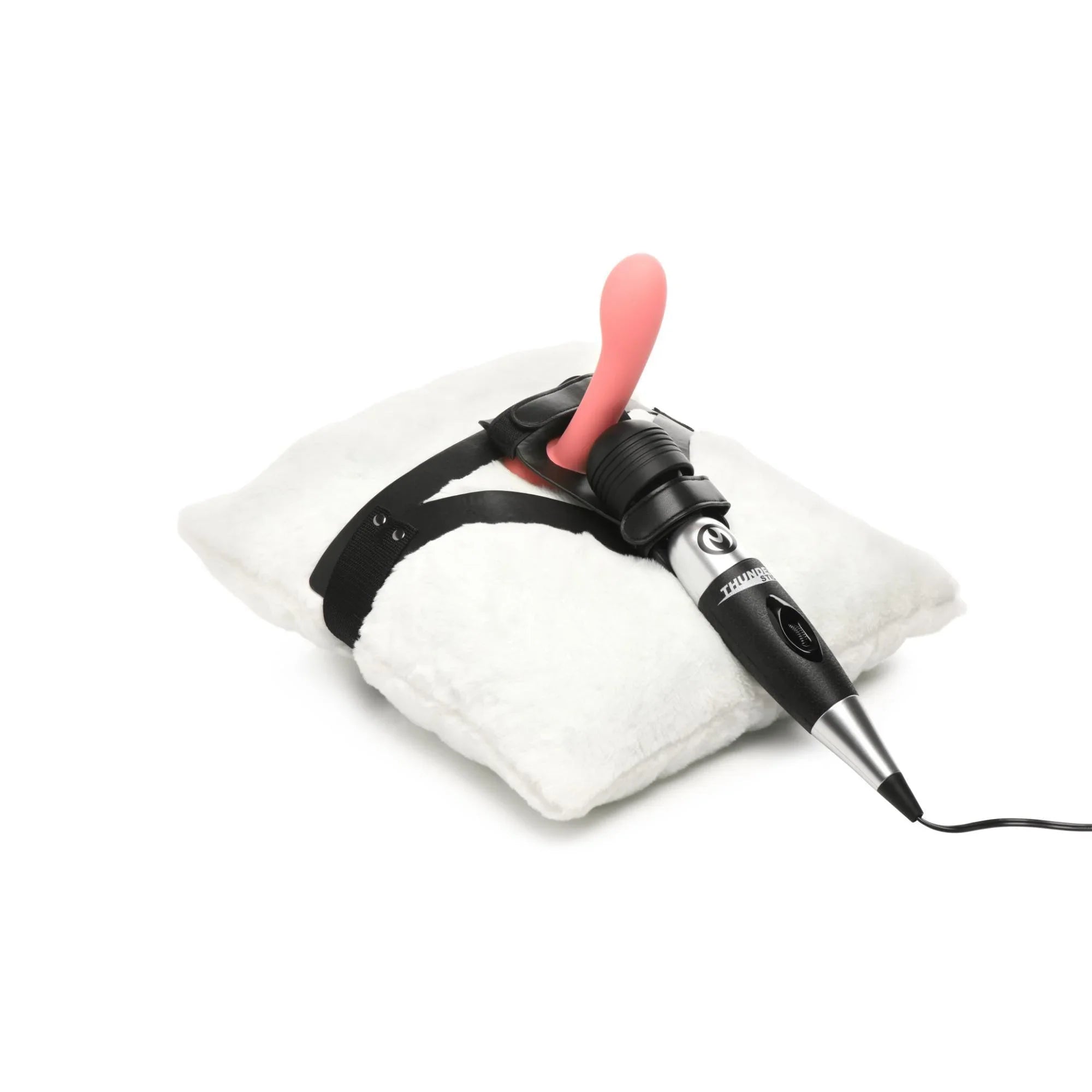 Master Series Thunder Strap Wand Thigh Harness - Black - Buy At Luxury Toy X - Free 3-Day Shipping