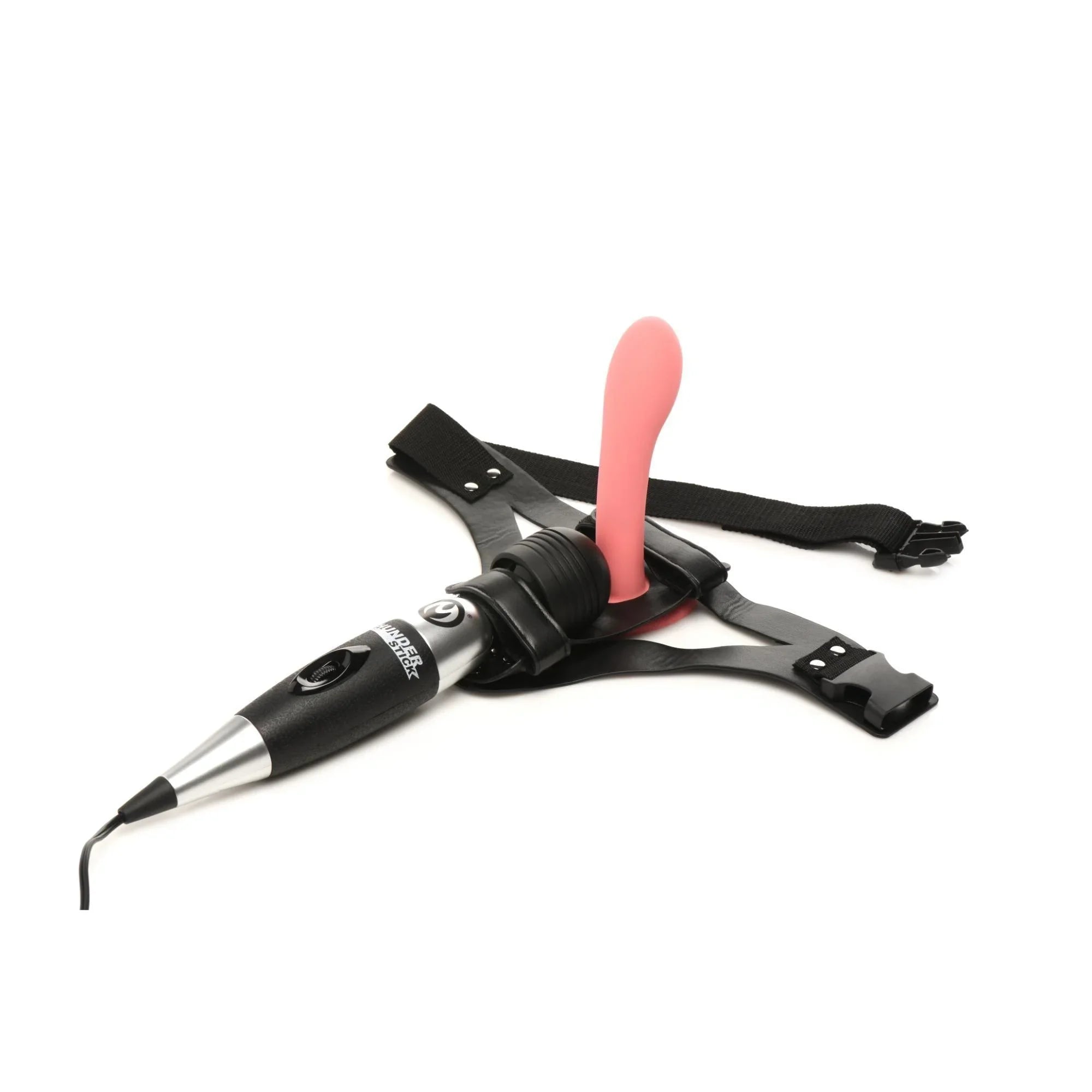 Master Series Thunder Strap Wand Thigh Harness - Black - Buy At Luxury Toy X - Free 3-Day Shipping