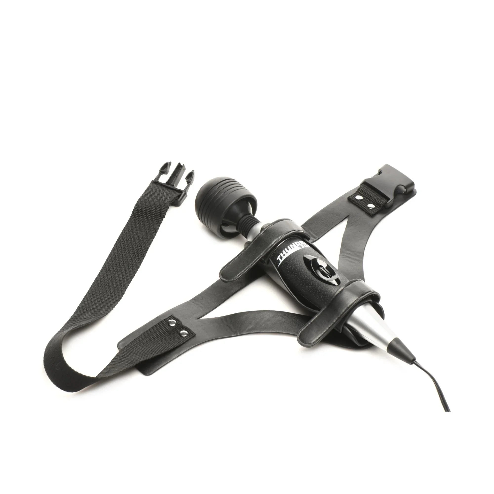 Master Series Thunder Strap Wand Thigh Harness - Black - Buy At Luxury Toy X - Free 3-Day Shipping