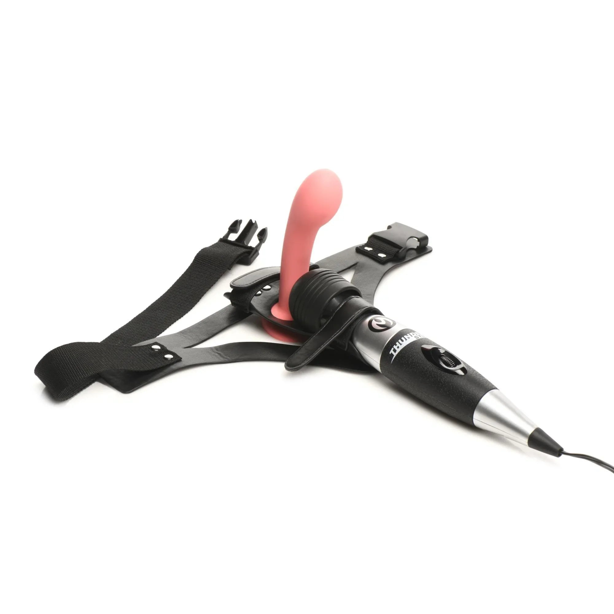 Master Series Thunder Strap Wand Thigh Harness - Black - Buy At Luxury Toy X - Free 3-Day Shipping