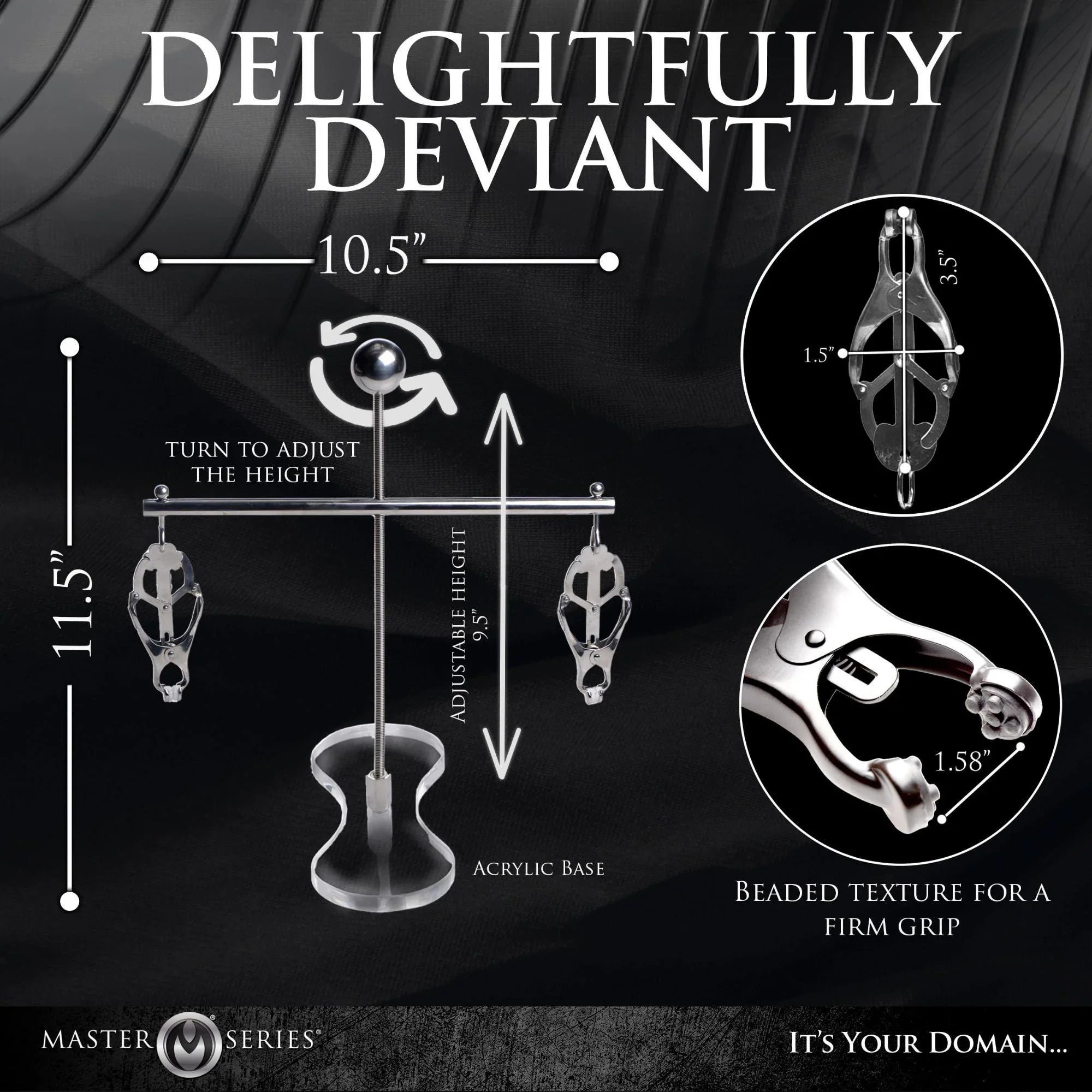 Master Series Tower of Pain Nipple Clamps - Buy At Luxury Toy X - Free 3-Day Shipping