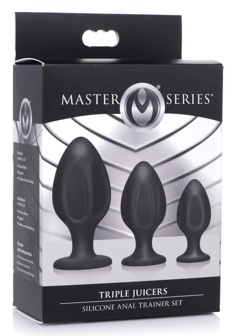 Master Series Triple Juicers Silicone Anal Trainer Set (3 piece) - Buy At Luxury Toy X - Free 3-Day Shipping