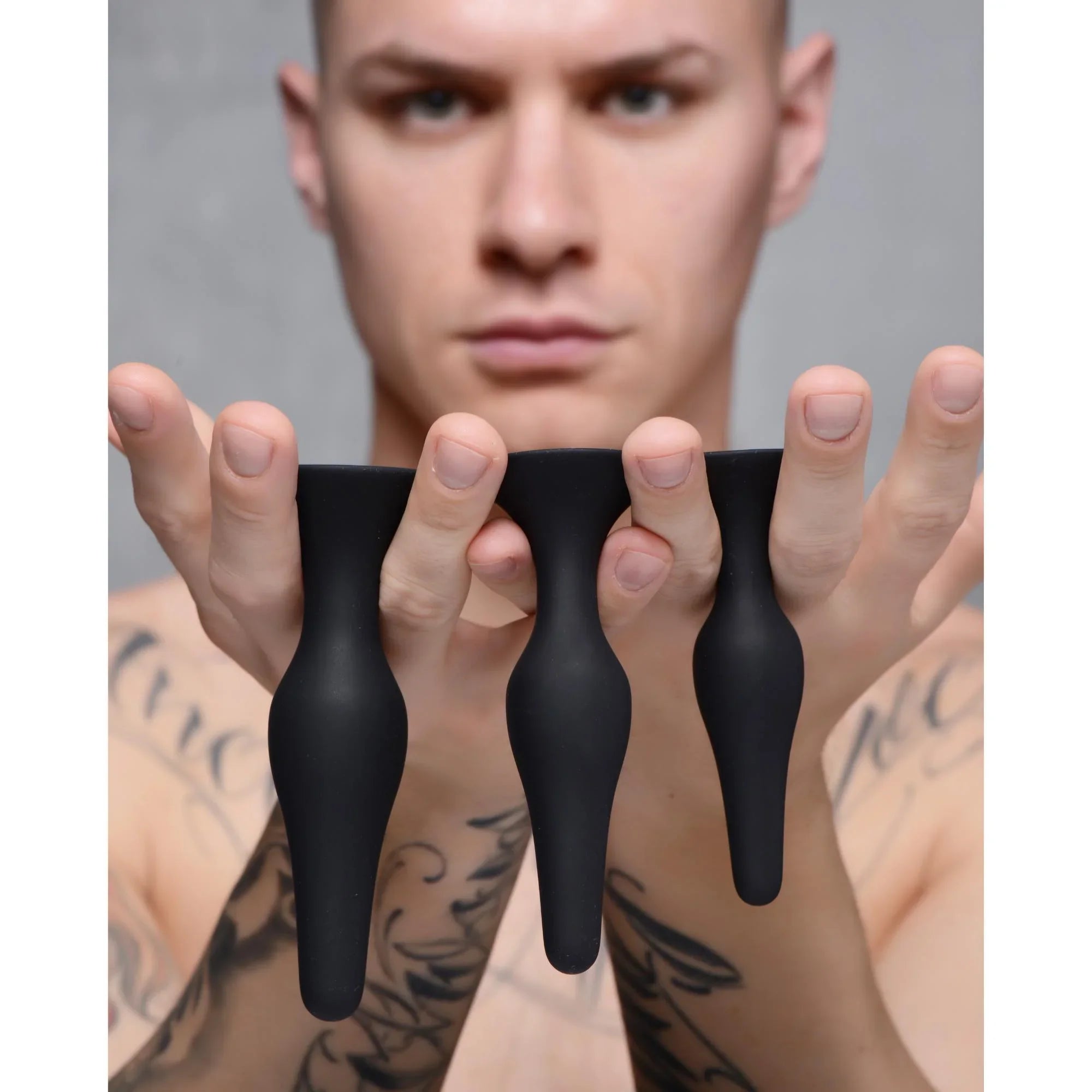 Master Series Triple Spire Tapered Silicone Anal Trainer Set (3 Piece) - Buy At Luxury Toy X - Free 3-Day Shipping