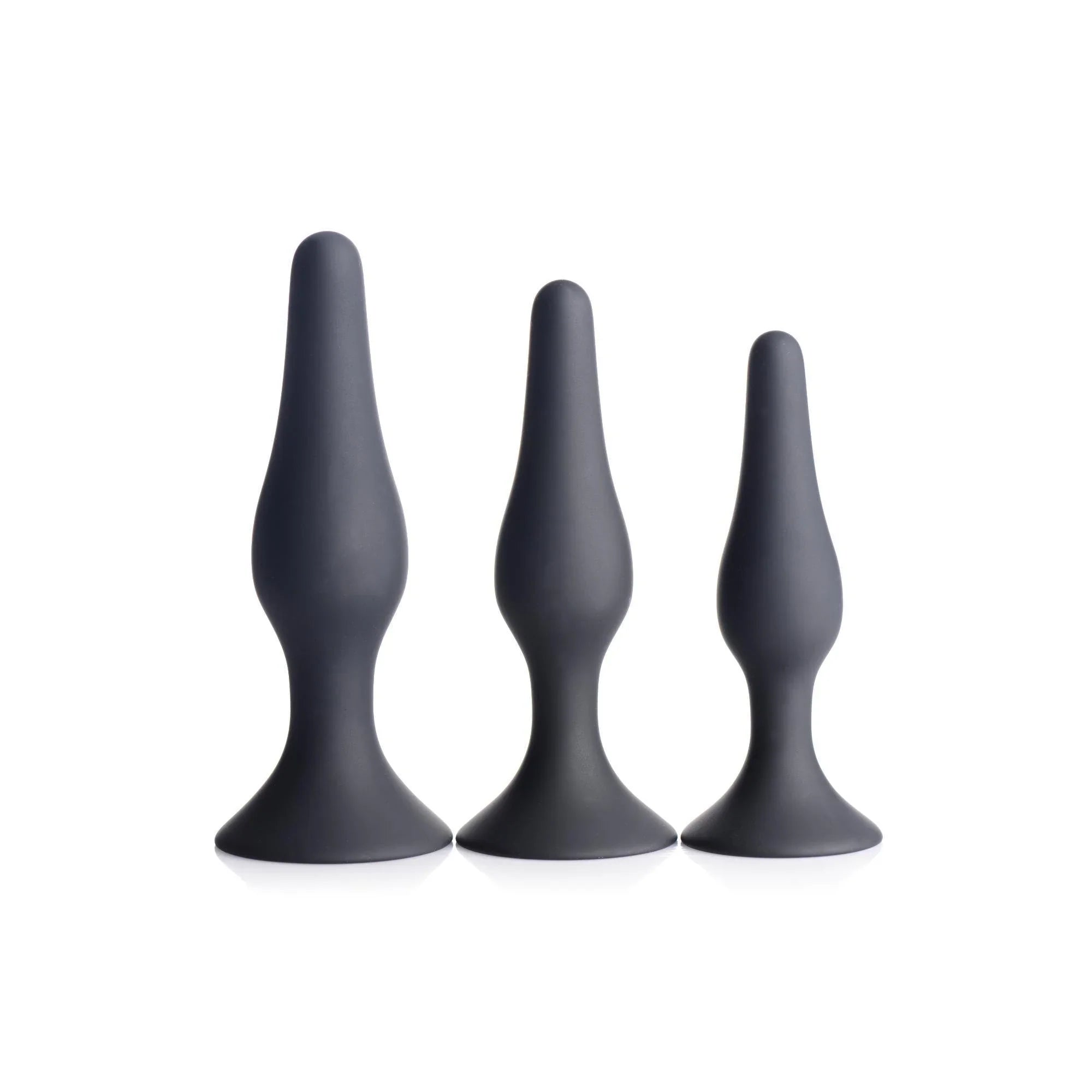 Master Series Triple Spire Tapered Silicone Anal Trainer Set (3 Piece) - Buy At Luxury Toy X - Free 3-Day Shipping