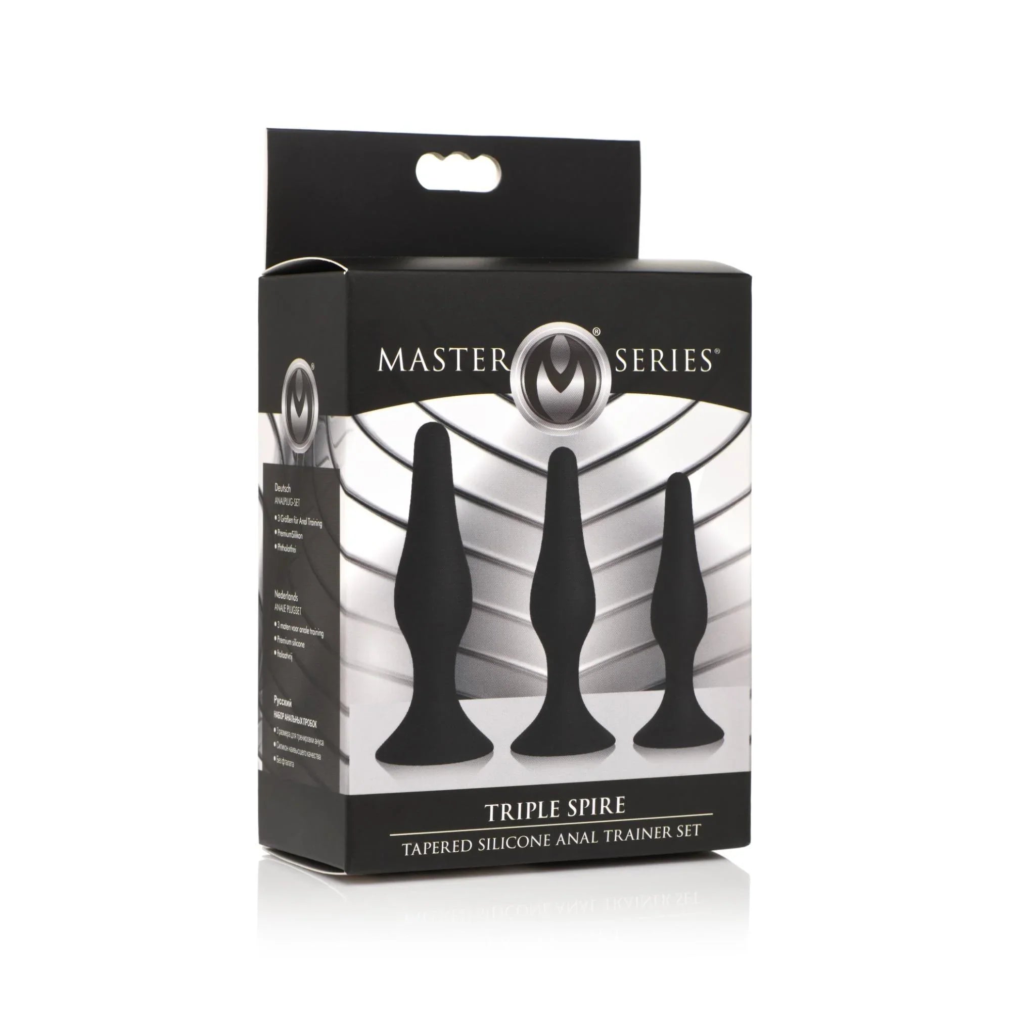 Master Series Triple Spire Tapered Silicone Anal Trainer Set (3 Piece) - Buy At Luxury Toy X - Free 3-Day Shipping
