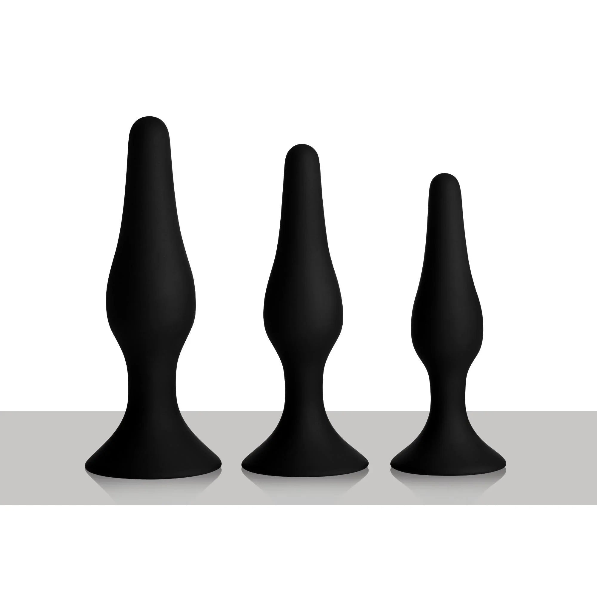 Master Series Triple Spire Tapered Silicone Anal Trainer Set (3 Piece) - Buy At Luxury Toy X - Free 3-Day Shipping